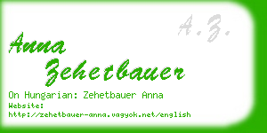 anna zehetbauer business card